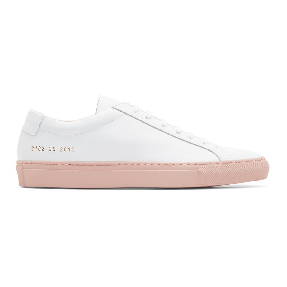 Pink Achilles Low Colored Sole Sneakers 