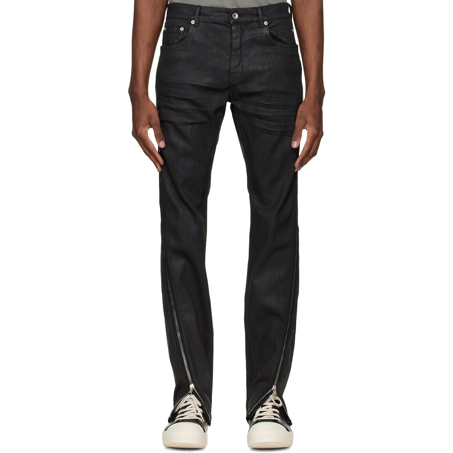 Rick Owens Temple Vega Jeans in Black for Men | Lyst