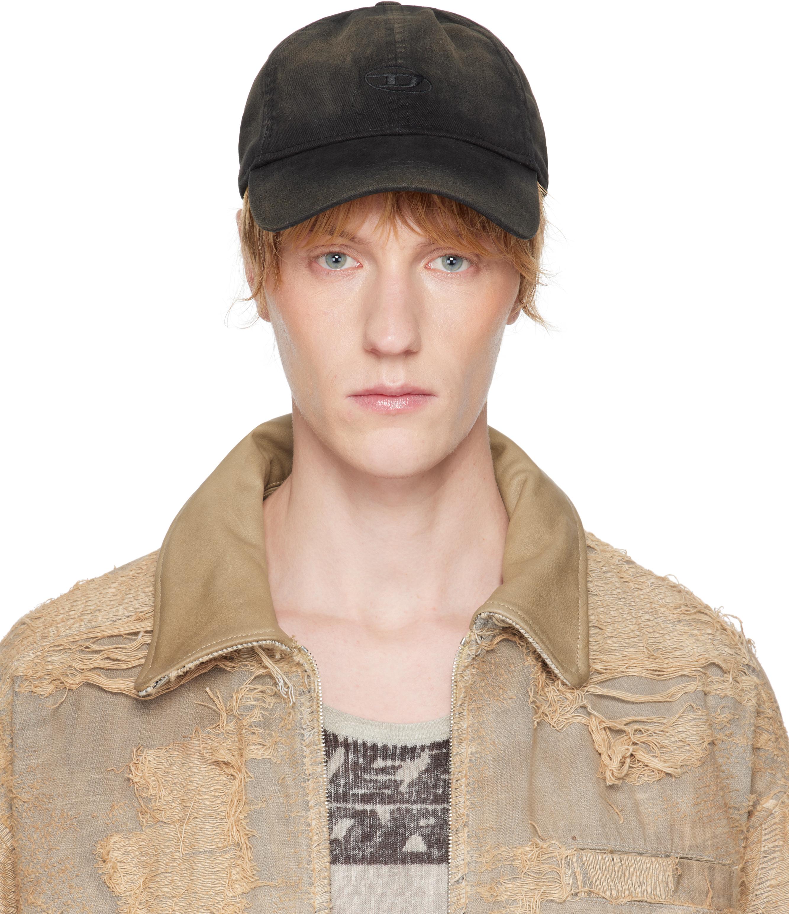DIESEL ディーゼル ロゴ ダメージ加工 キャップ 帽子 C-THURS Diesel Black C-Ody Cap Diesel