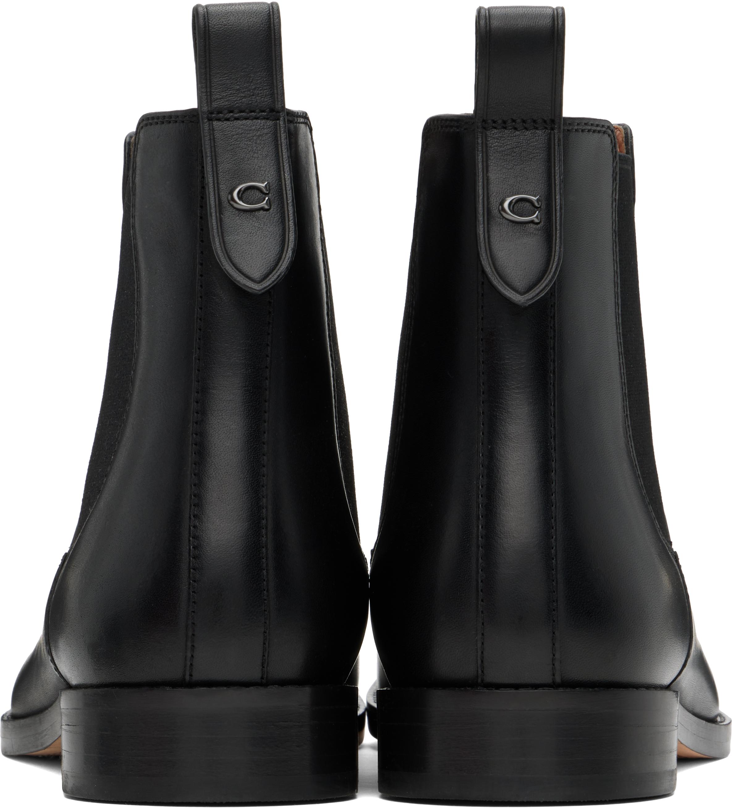 Coach black leather pull-on Dalton chelsea boots NWOT Men\'s Size 7D Side Buckle Chelsea Boots | DALTON | Ferro Aldo Vegan  main image 2
