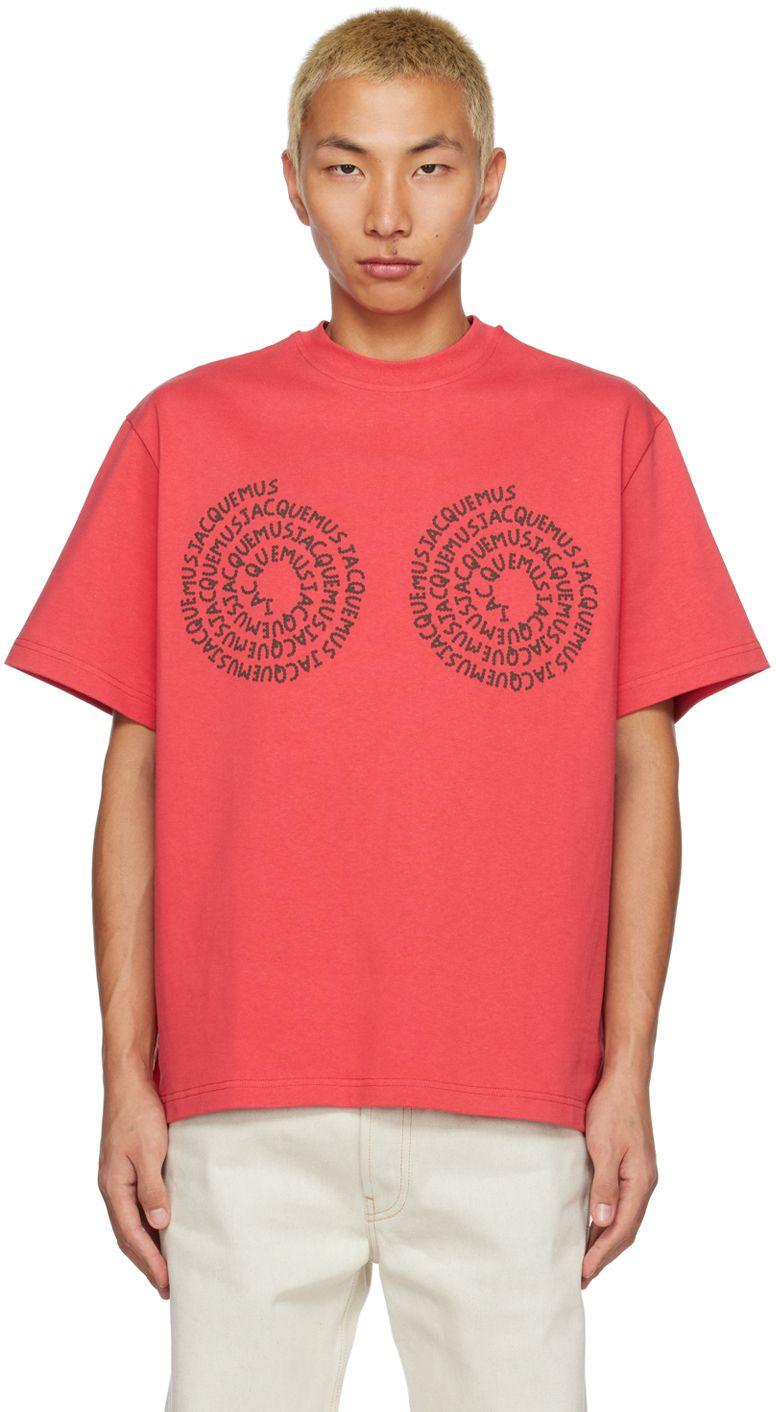 Jacquemus Red 'le Bordado' T-shirt for Men | Lyst