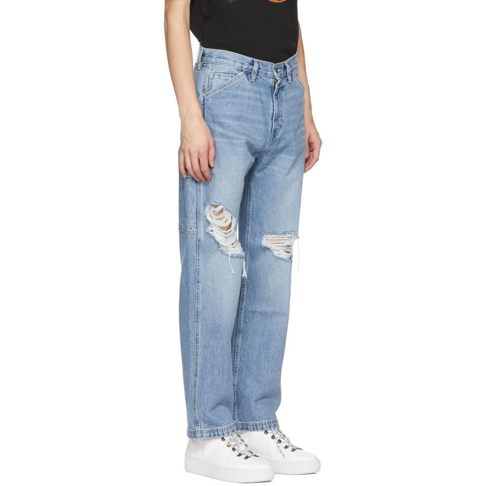 off white levis jeans