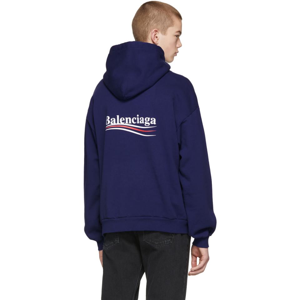 balenciaga wave logo hoodie