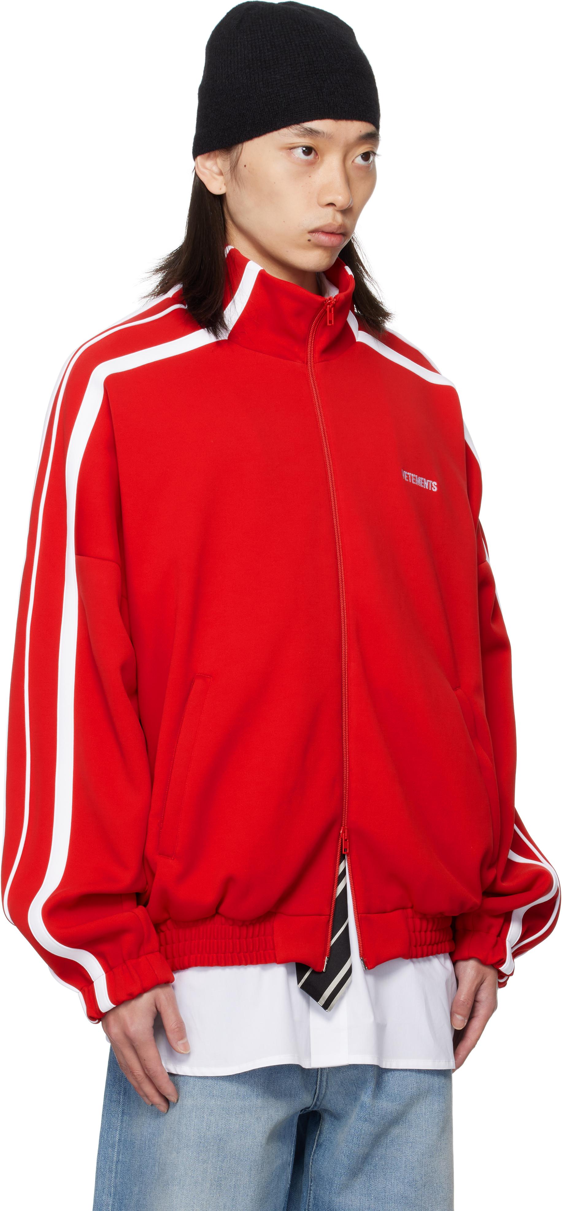 Vetements Gym Track Jacket in Red for Men | Lyst