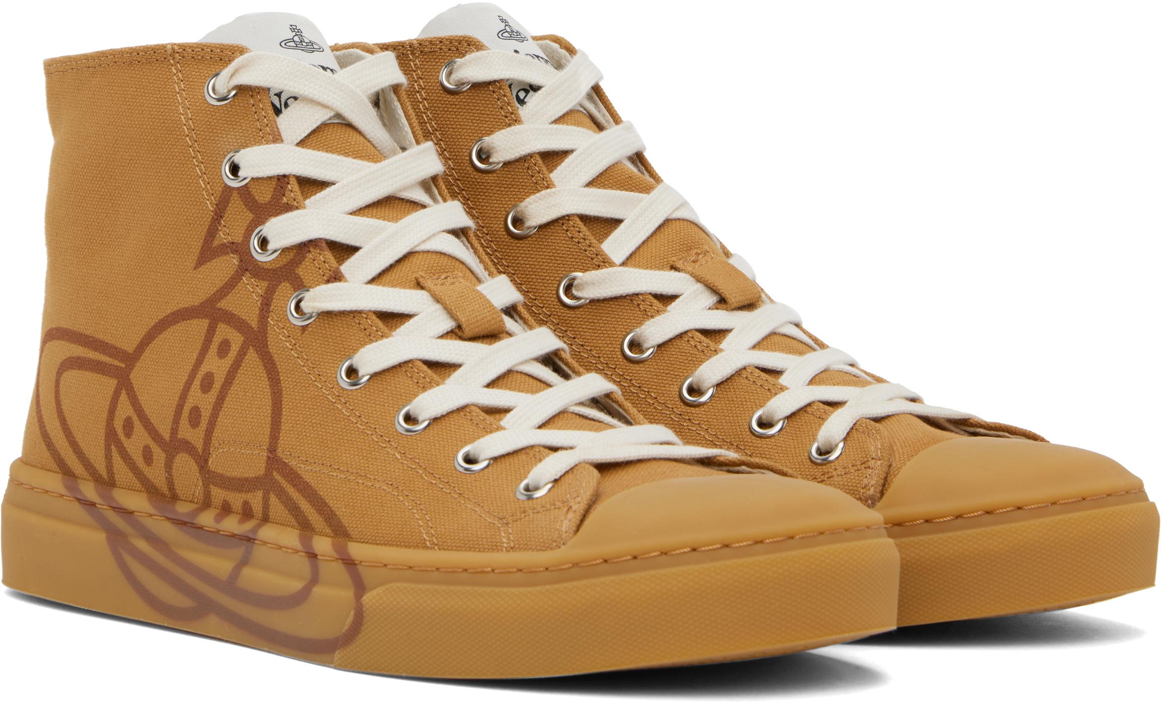 Vivienne Westwood PLIMSOLL HIGH TOP CANVAS SNEAKERS 送関込 High Top Canvas Plimsoll in BLACK | Vivienne Westwood®