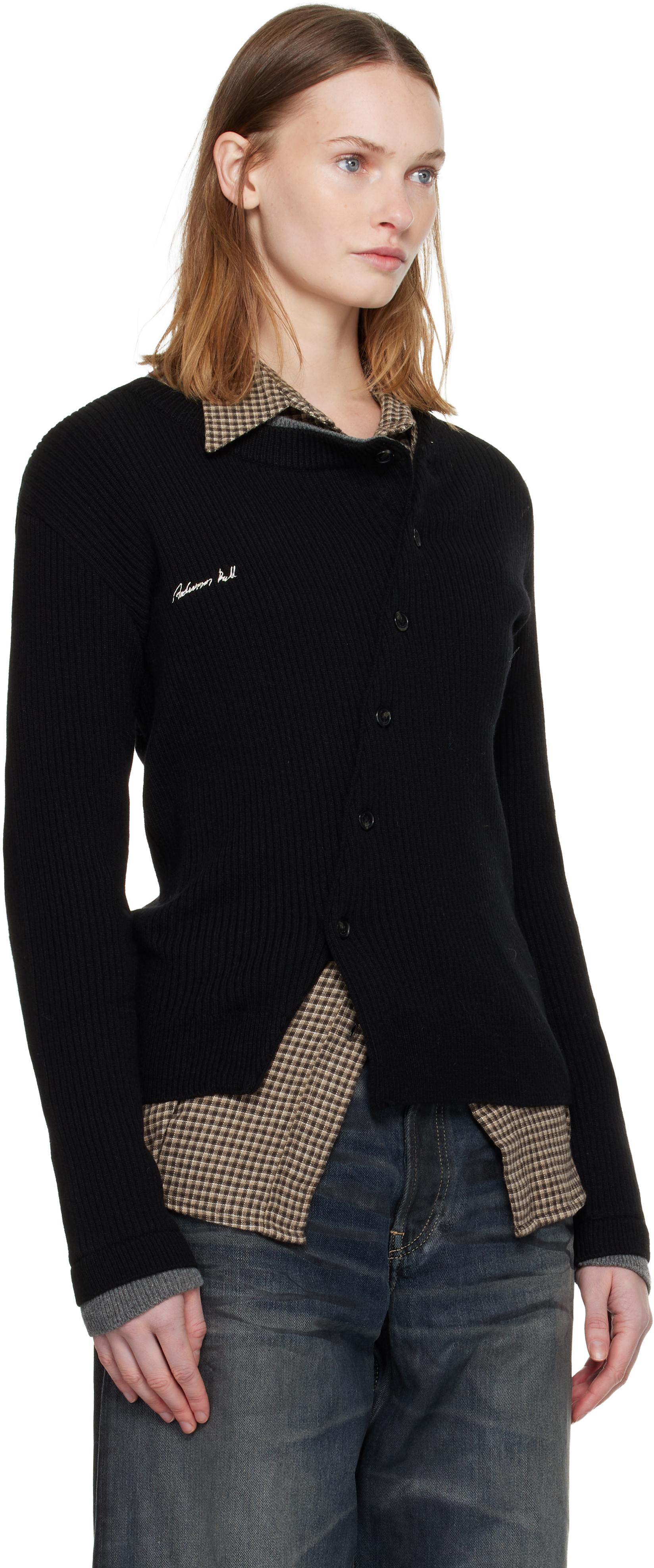 Andersson Bell◇カーディガン(厚手)/--/ウール/BLK ZARA x Andersson 
