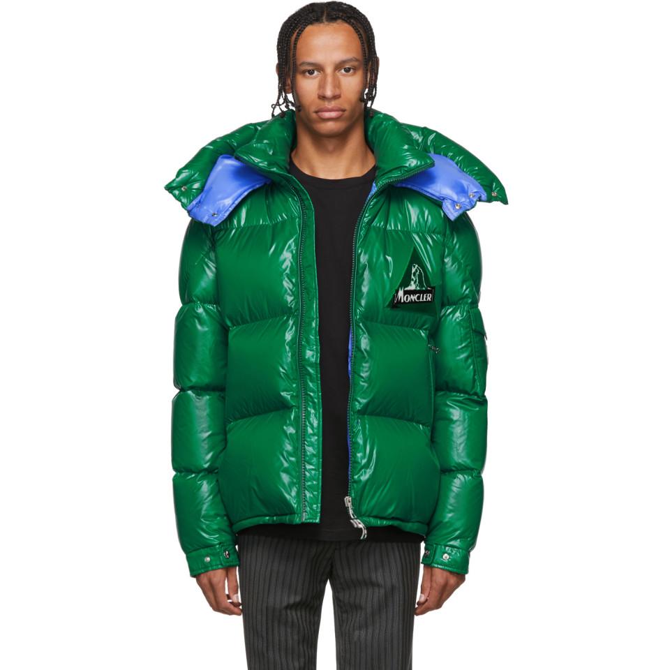 moncler green down wilson jacket