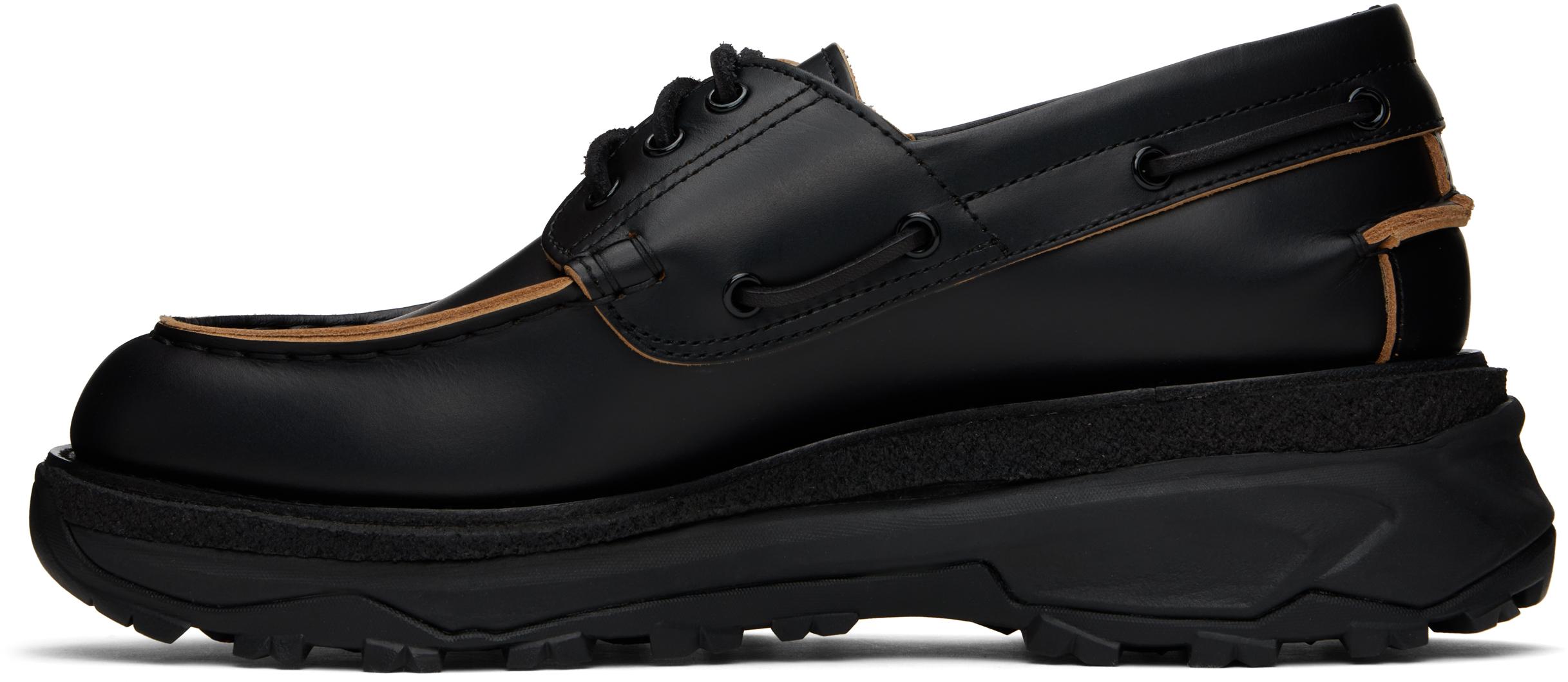 25SS Sacai ブラックBoat Shoes サイズ42 sacai（サカイ） 25SS Boat シューズ 43 ブラック メンズ : ZOZOTOWN