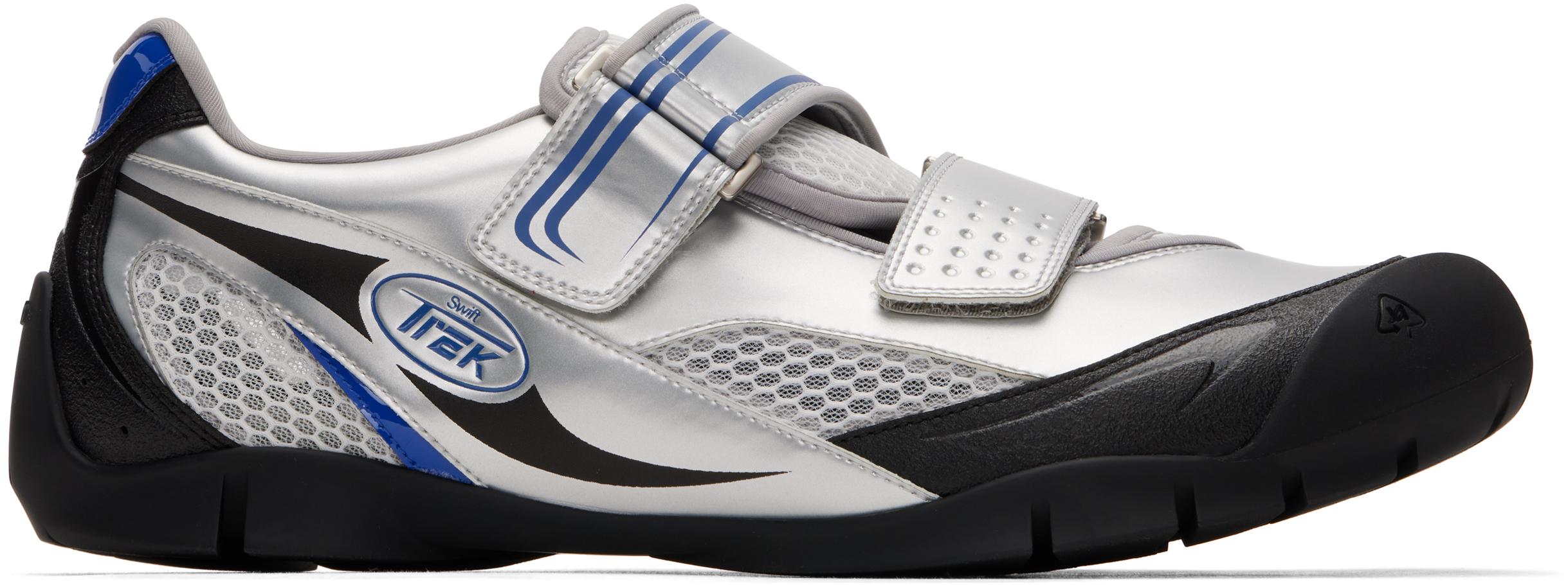 untitlab ブラック&シルバー Swift Trek スニーカー