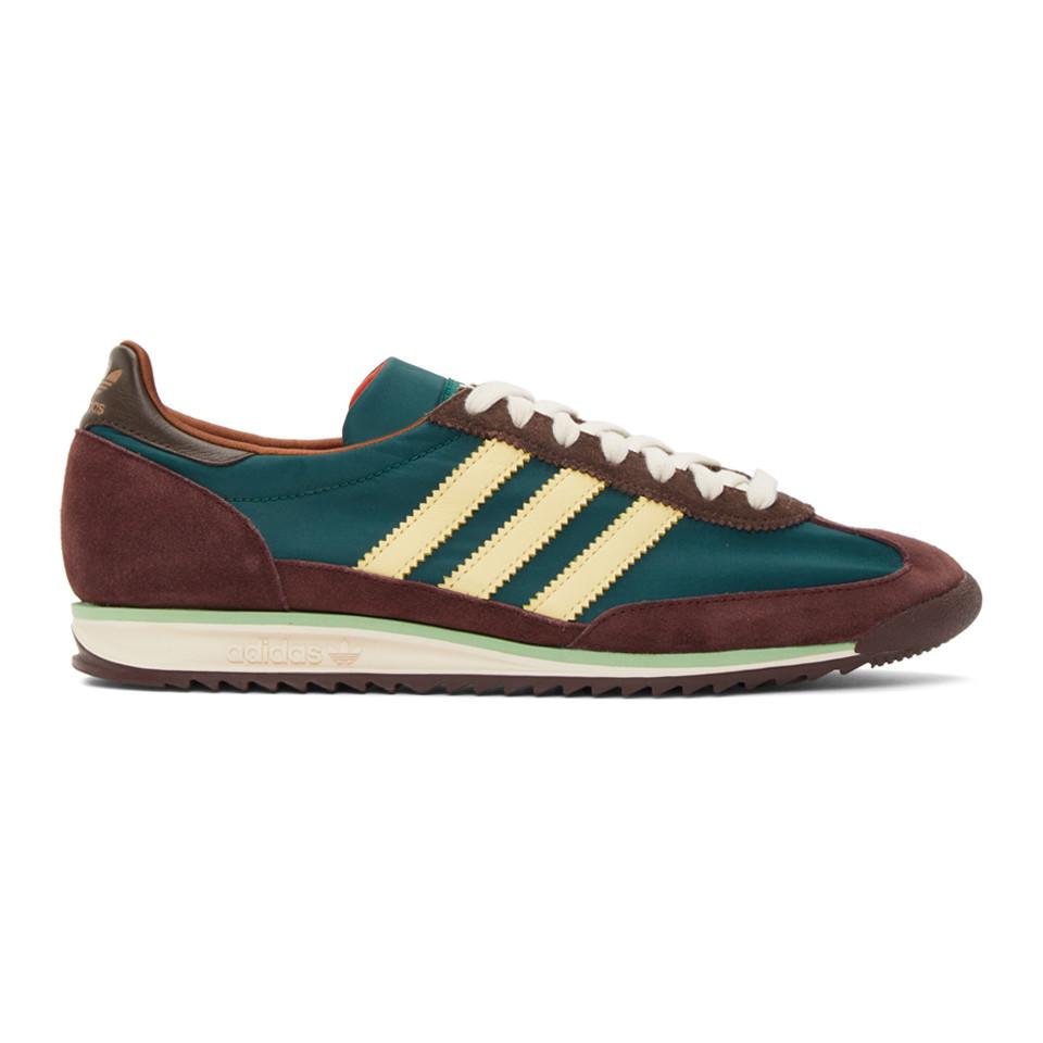 Wales Bonner Green And Burgundy Adidas Originals Sl72 Sneakers for Men |  Lyst