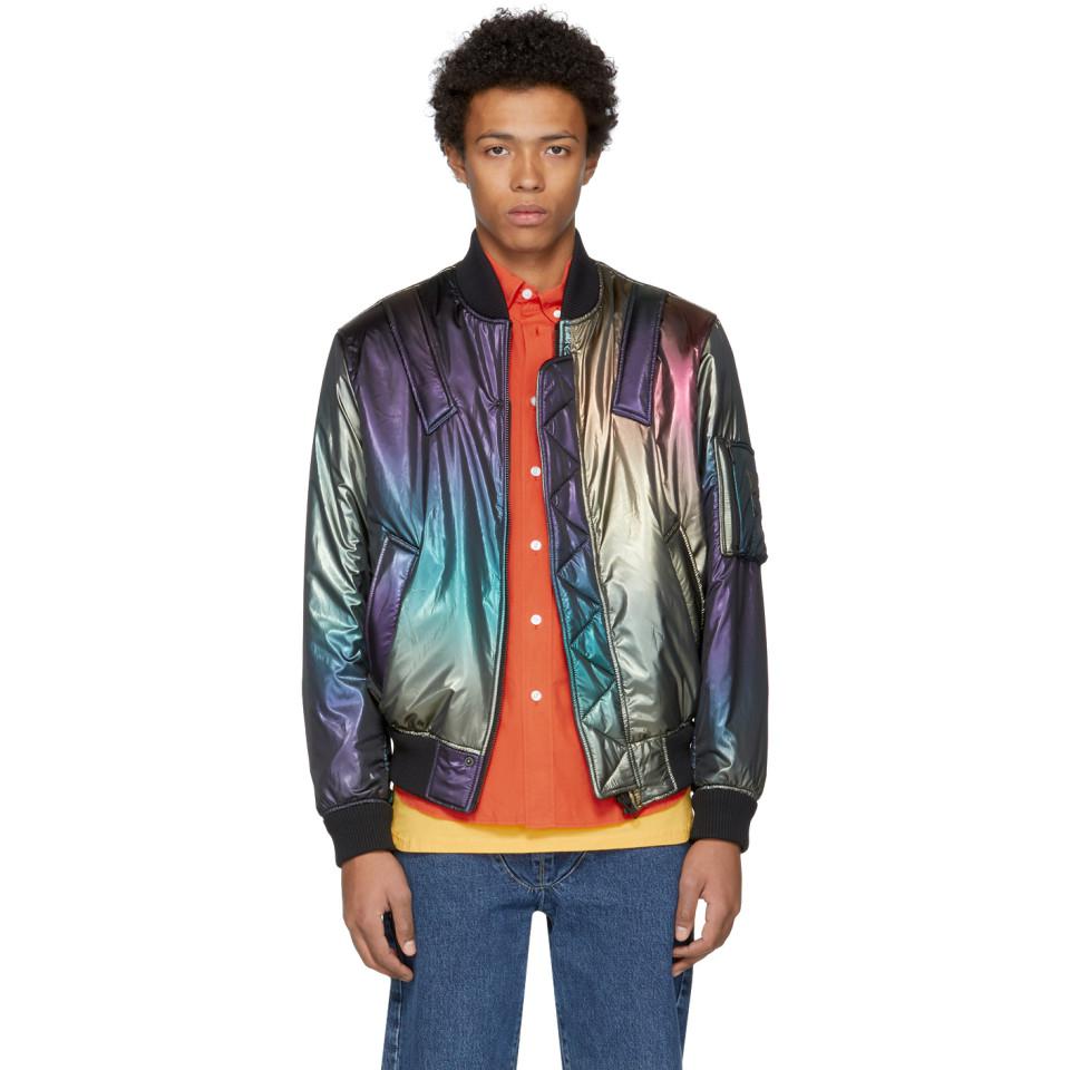 multicolor bomber jacket
