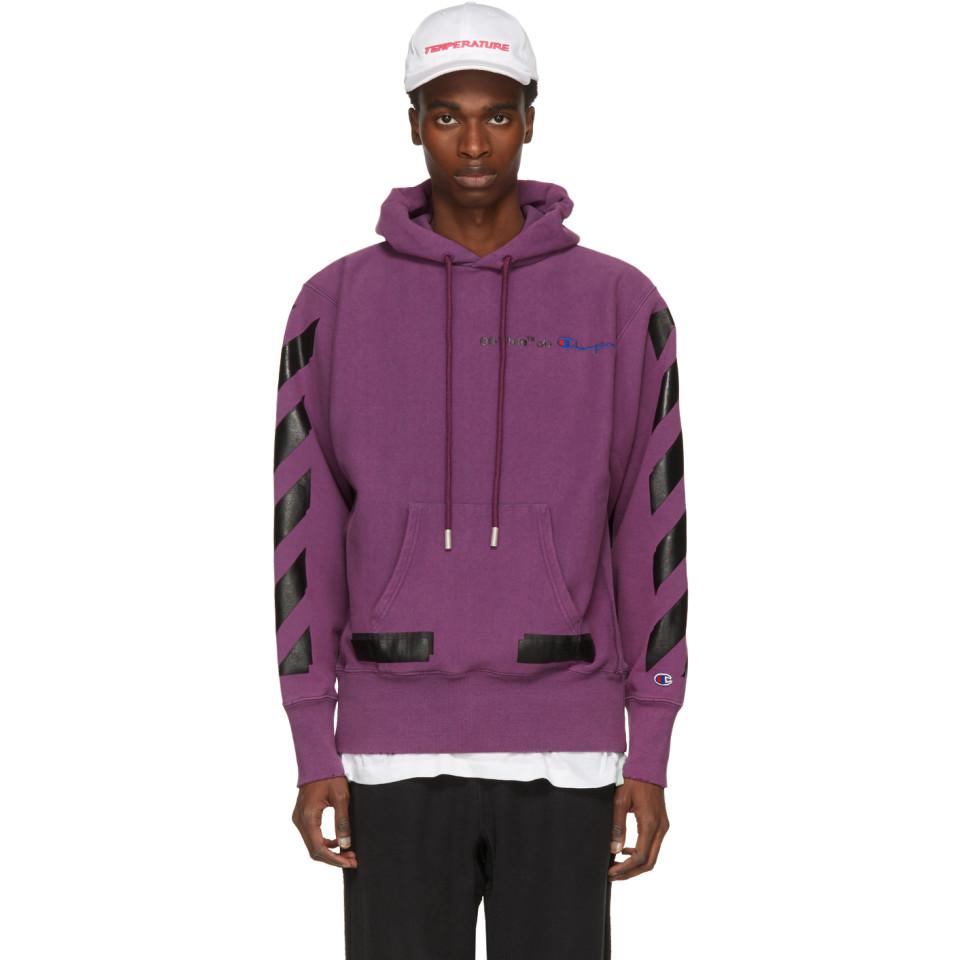 off white champion pull