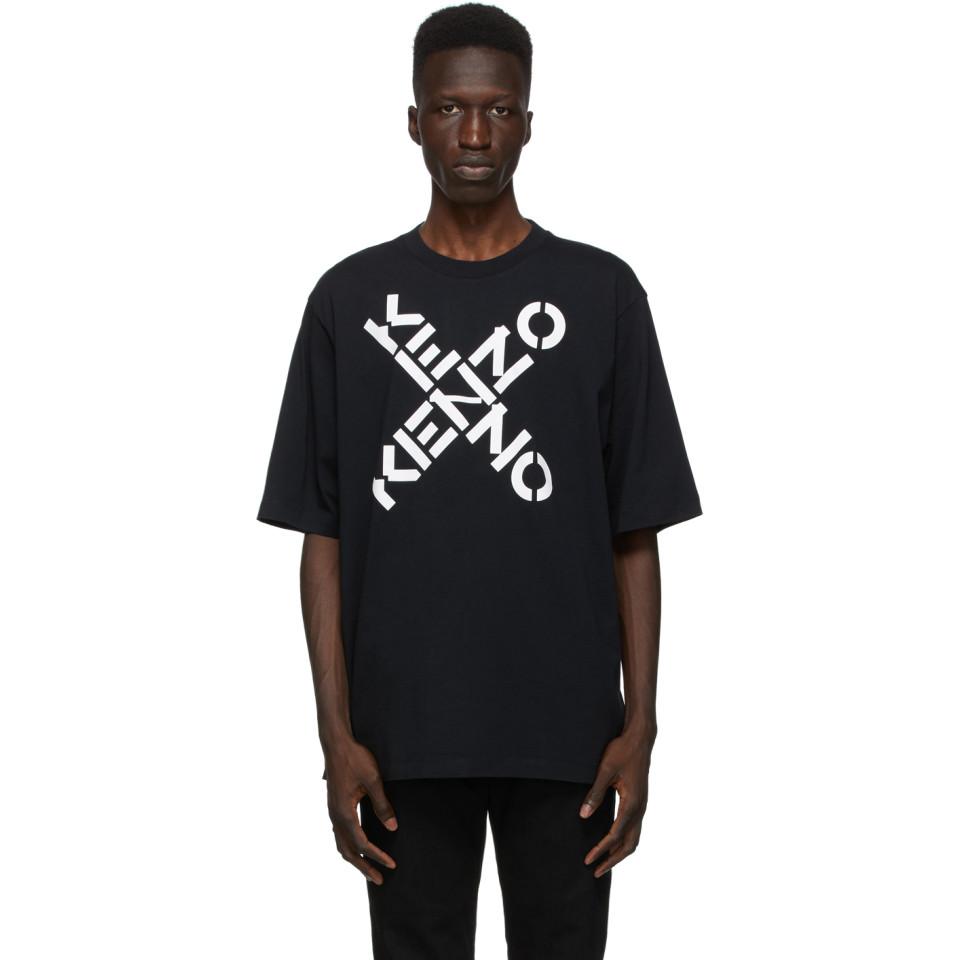 KENZO Sport Oversized T-shirt in Black for Men | Lyst