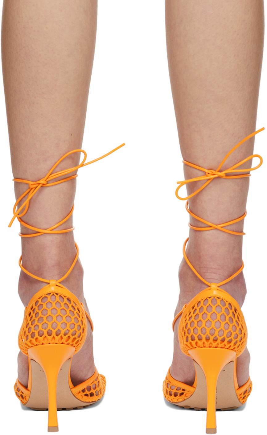 Bottega Veneta レディース ブラウン オレンジ Stretch ヒール ヒール