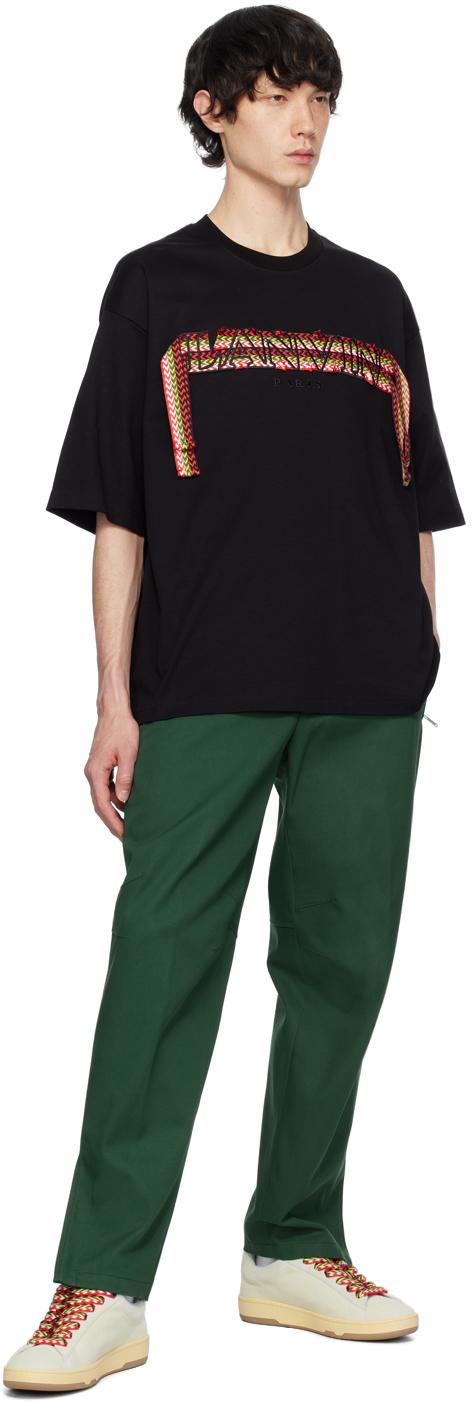 Lanvin メンズ ブラック Curb Lace Tシャツ Tシャツ