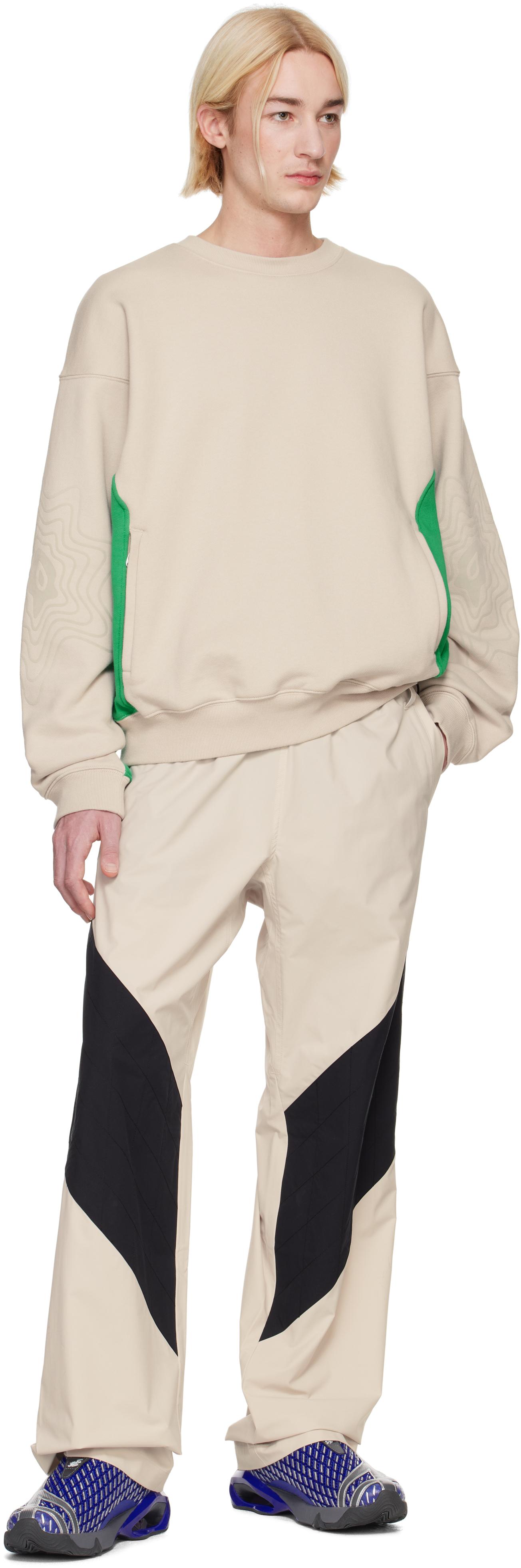 【関税込み】ASICS NOVALIS ベージュ Bixance スウェットシャツ ASICS NOVALIS BIXANCE SWEATSHIRT | Unisex | Asics Blue