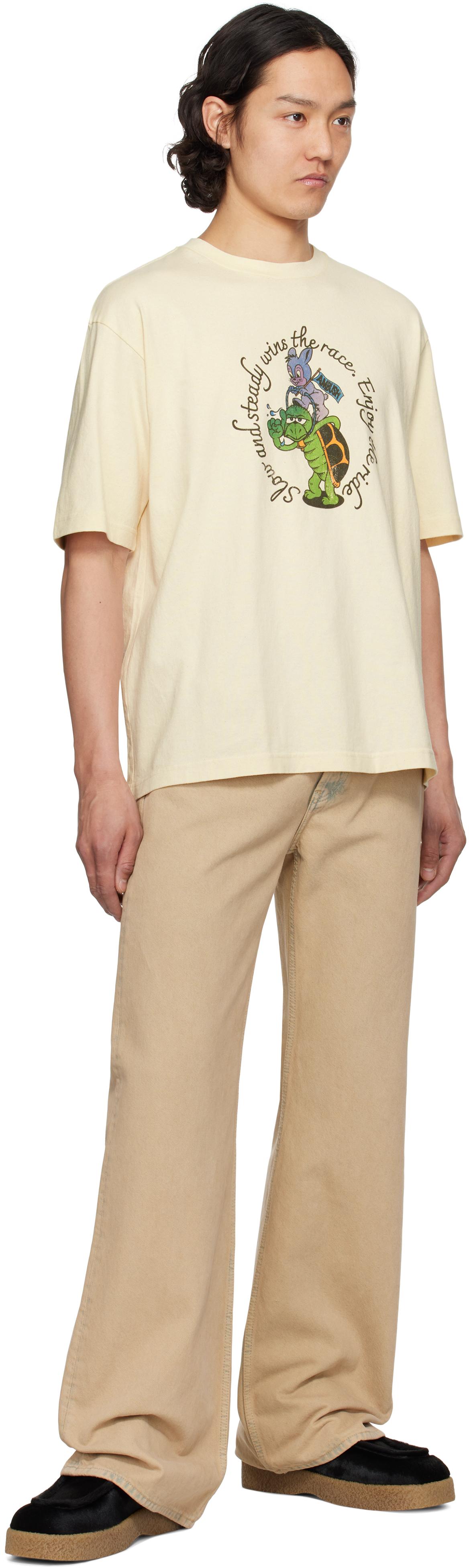 【関税込み】Ambush オフホワイト 'Slow & Steady' Tシャツ メンズ Ambush オフホワイト 'Slow & Steady' Tシャツ