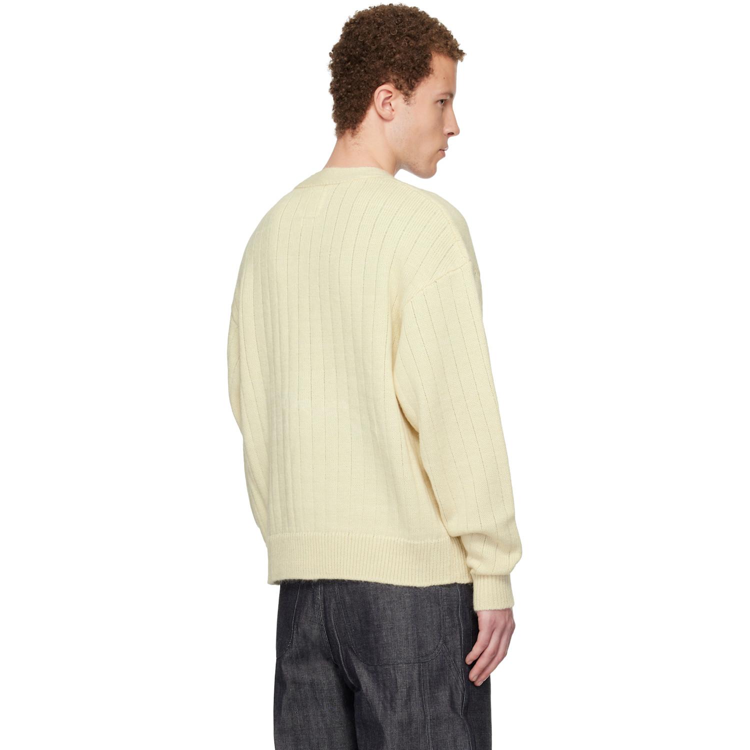 Visvim Off- Knit Cardigan in Natural for Men | Lyst Canada