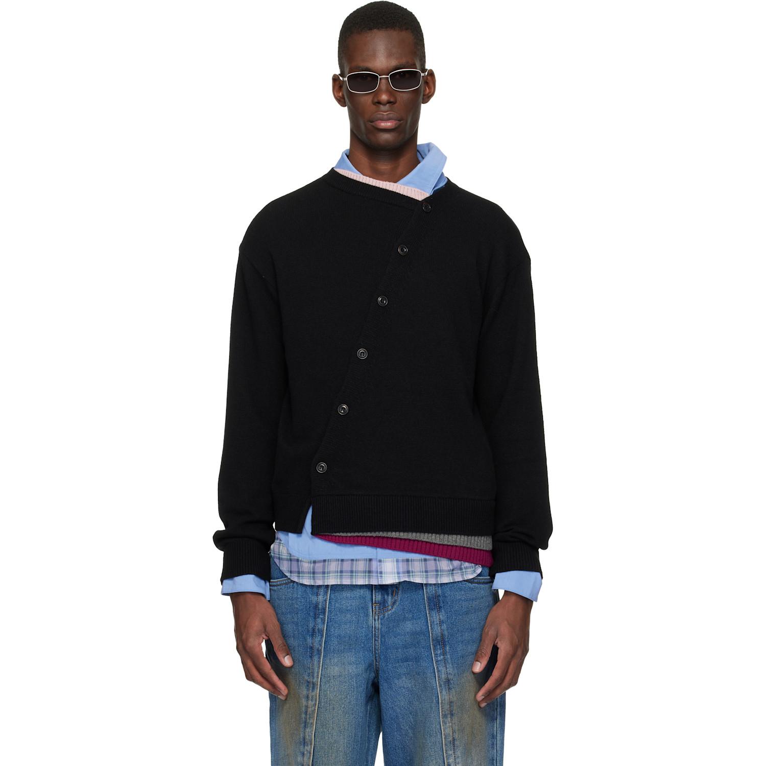 ANDERSSON BELL Layered Cardigan in Black for Men | Lyst