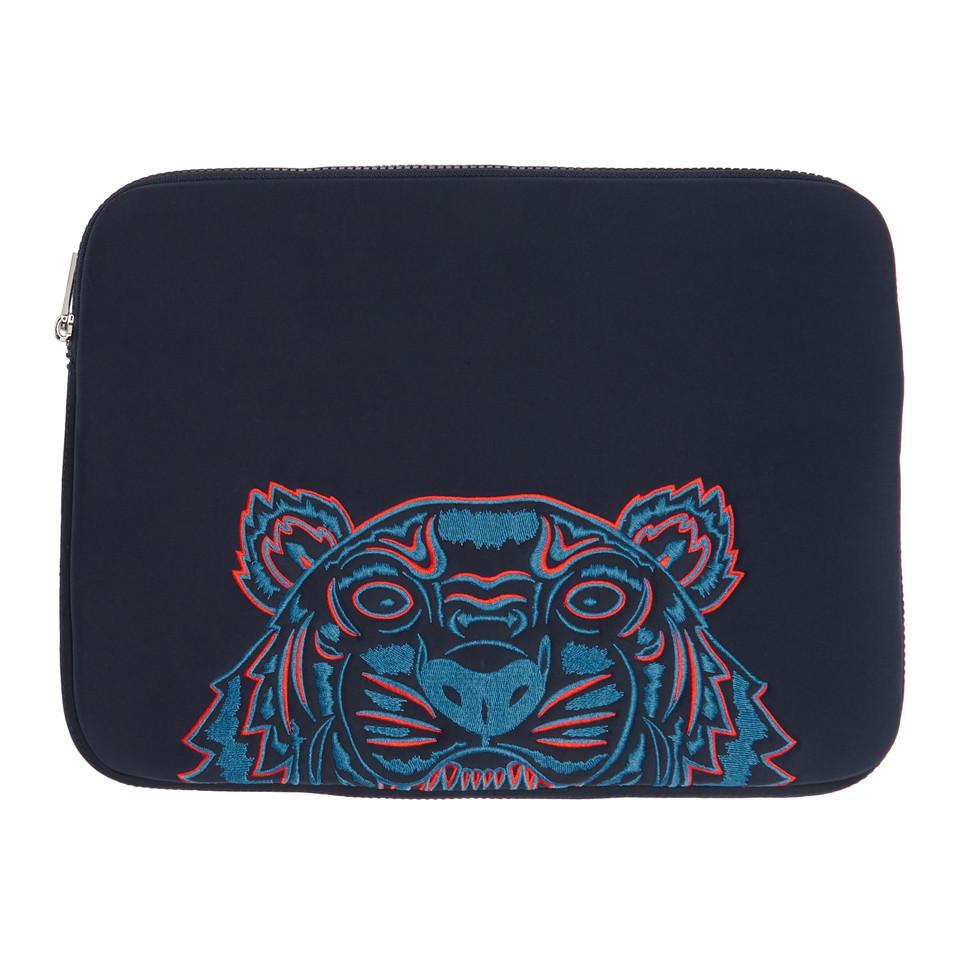 Pochette pour ordinateur portable bleu marine Tiger KENZO pour homme en  coloris Bleu | Lyst