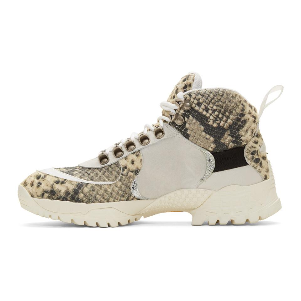 snake hiking boots