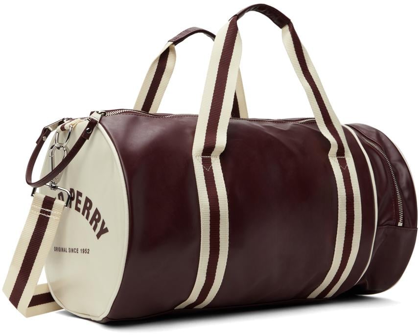Fred Perry Burgundy Barrel Duffle Bag for Men | Lyst