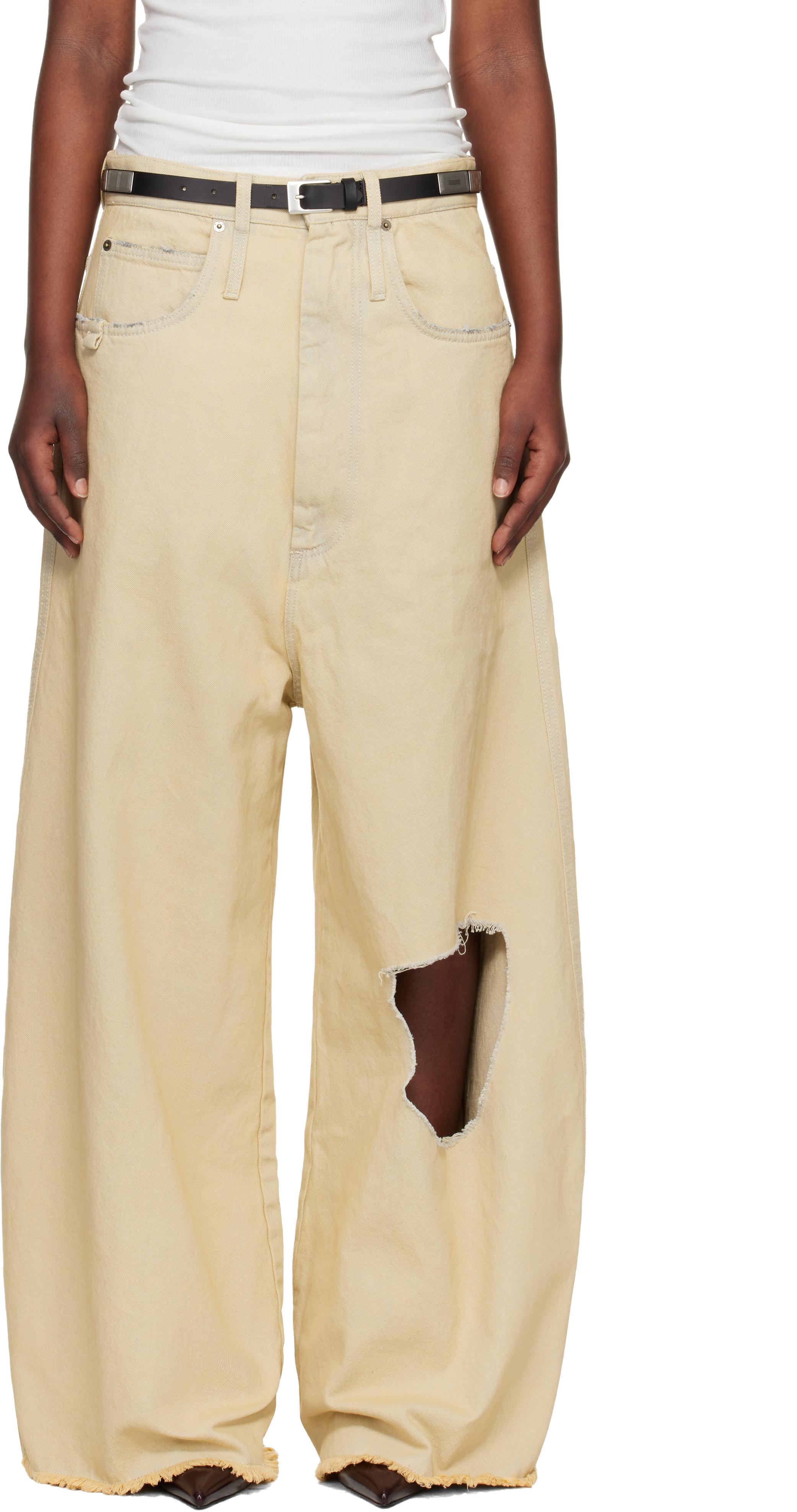 【LU'UDAN】 dumpster denim 25SS Lu'u Dan Radiation Dumpster Denim Jeans White – ESSXNYC