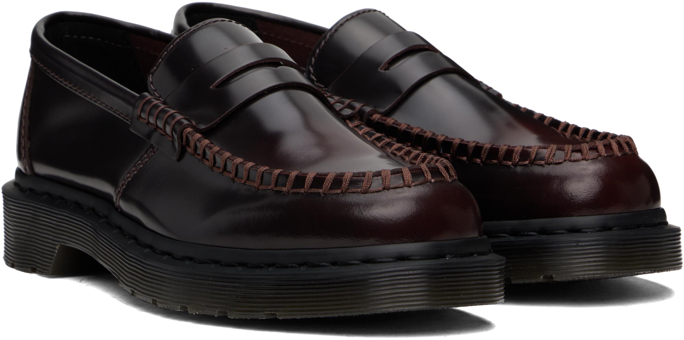 メンズ Dr. Martens ブラック＆レッド Penton Arcadia レザー