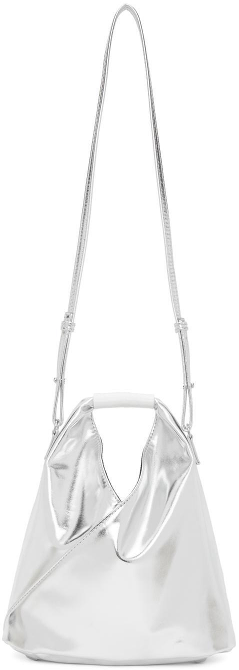 MM6 by Maison Martin Margiela Silver Faux-leather Xs Micro 