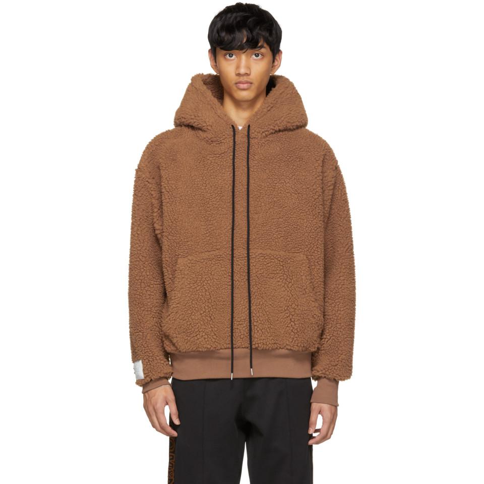 camel teddy hoodie