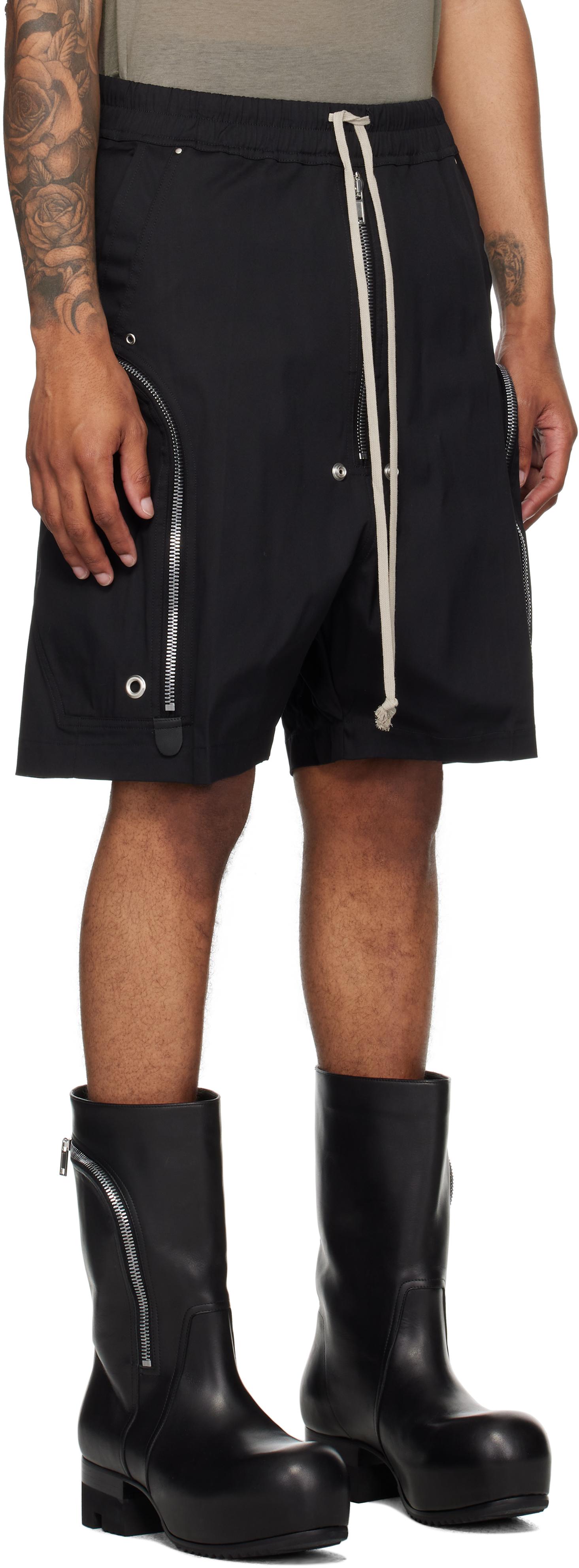 リックオウエンス　ブラック Concordians Bauhaus Bela Rick Owens Bauhaus Bela Drawstring Cargo Shorts | Nordstrom
