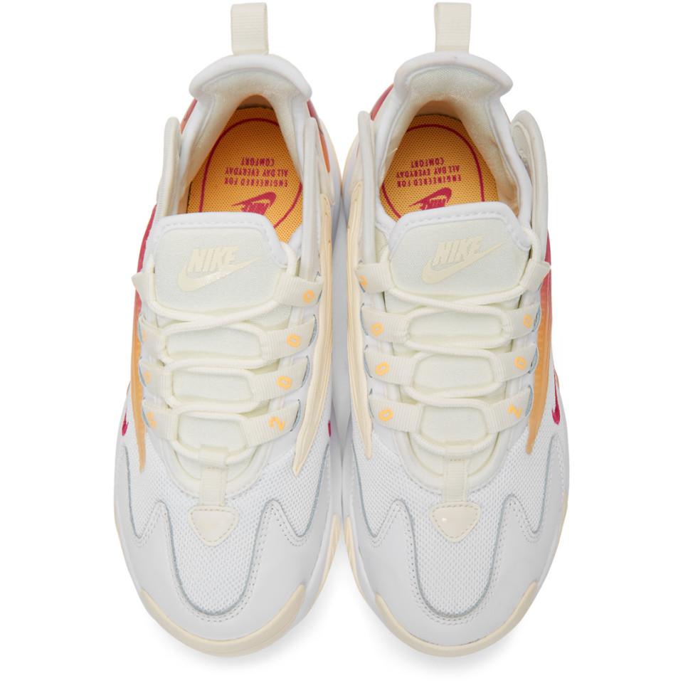 Nike Leather White And Pink Zoom 2k Sneakers Lyst Nike Leather White And Pink Zoom 2k Sneakers Lyst