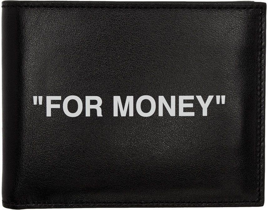 Off-White c/o Virgil Abloh Quote Bifold Wallet in Black for Men | Lyst