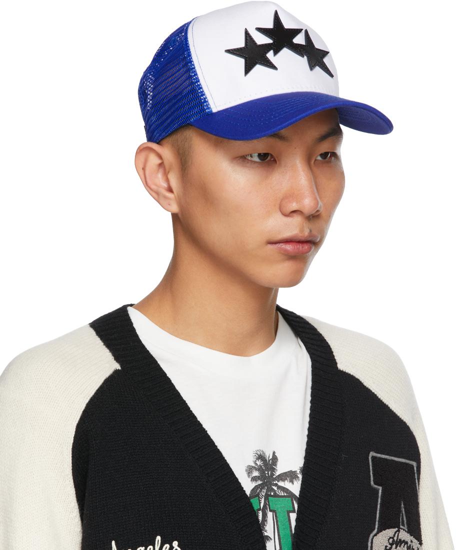 Color Block Trucker Hat in Blue 