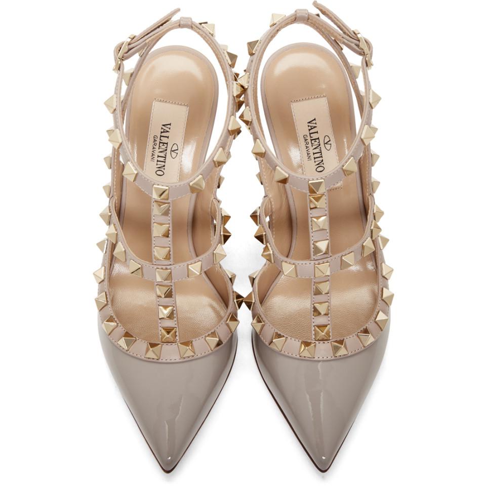 valentino heels grey