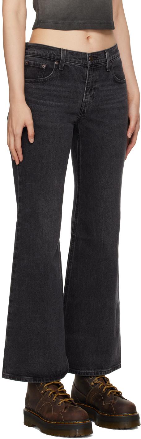 Levi's Middy アンクル フレアジーンズ ブラック | Lyst