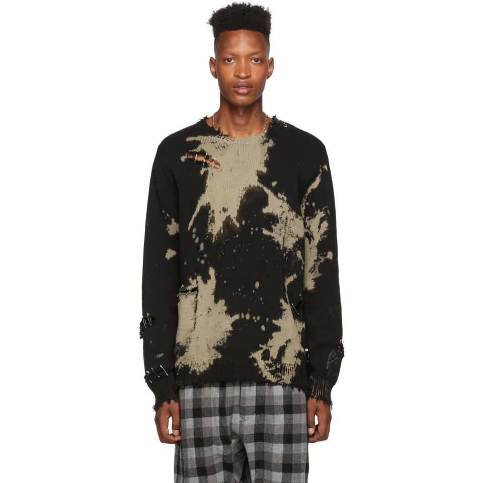 distressed crew neck