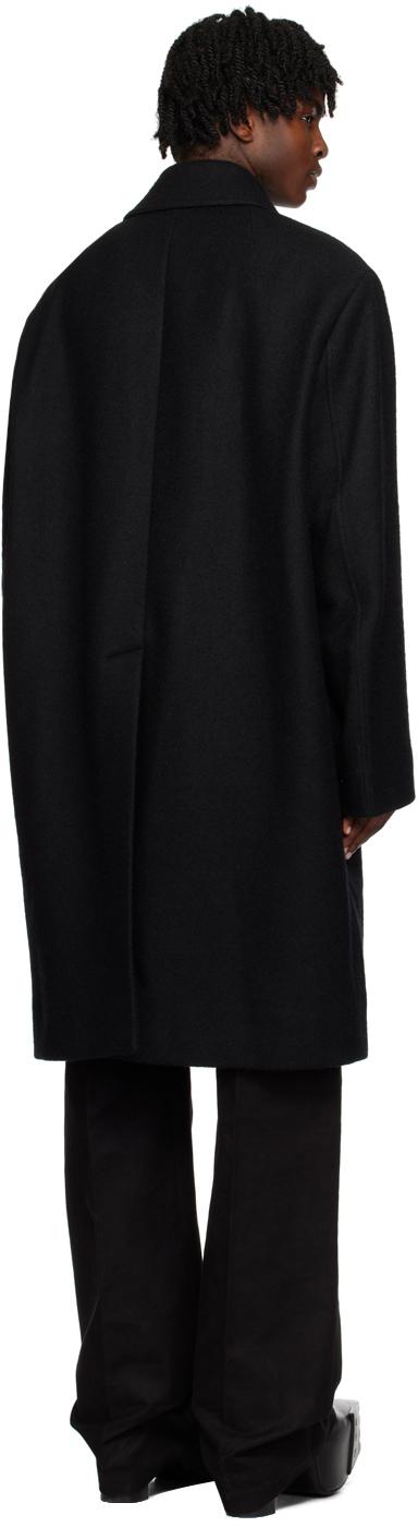 Rick Owens Black Jumbo Mac Coat for Men | Lyst