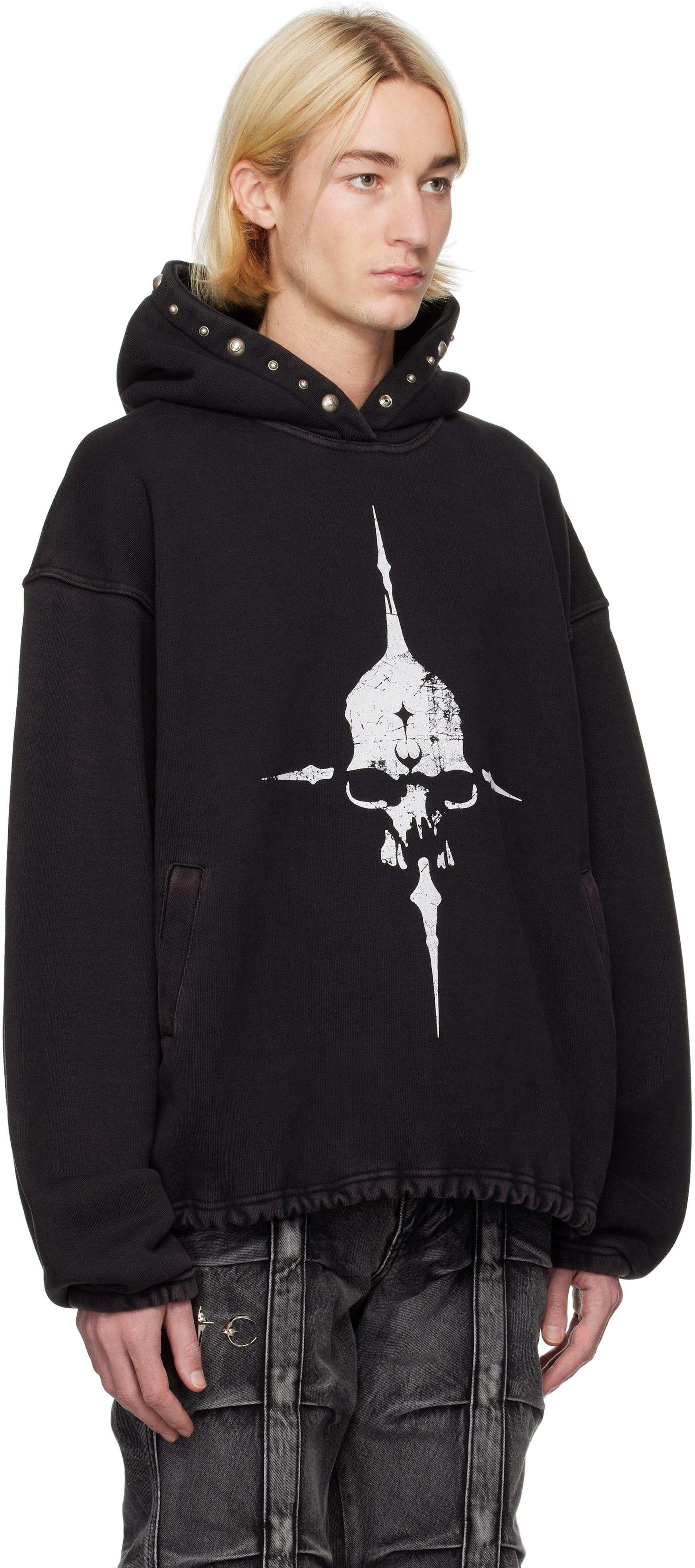 THUG CLUB Peace Stud Hoodie in Black for Men | Lyst