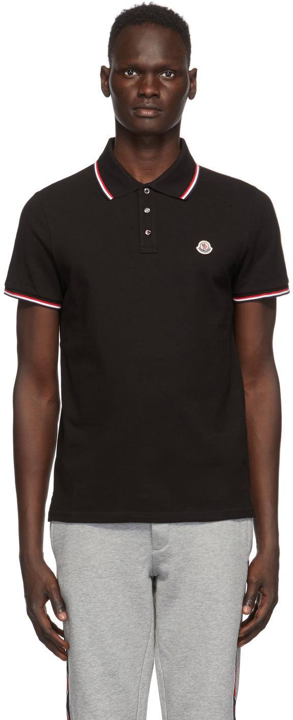 moncler black polo