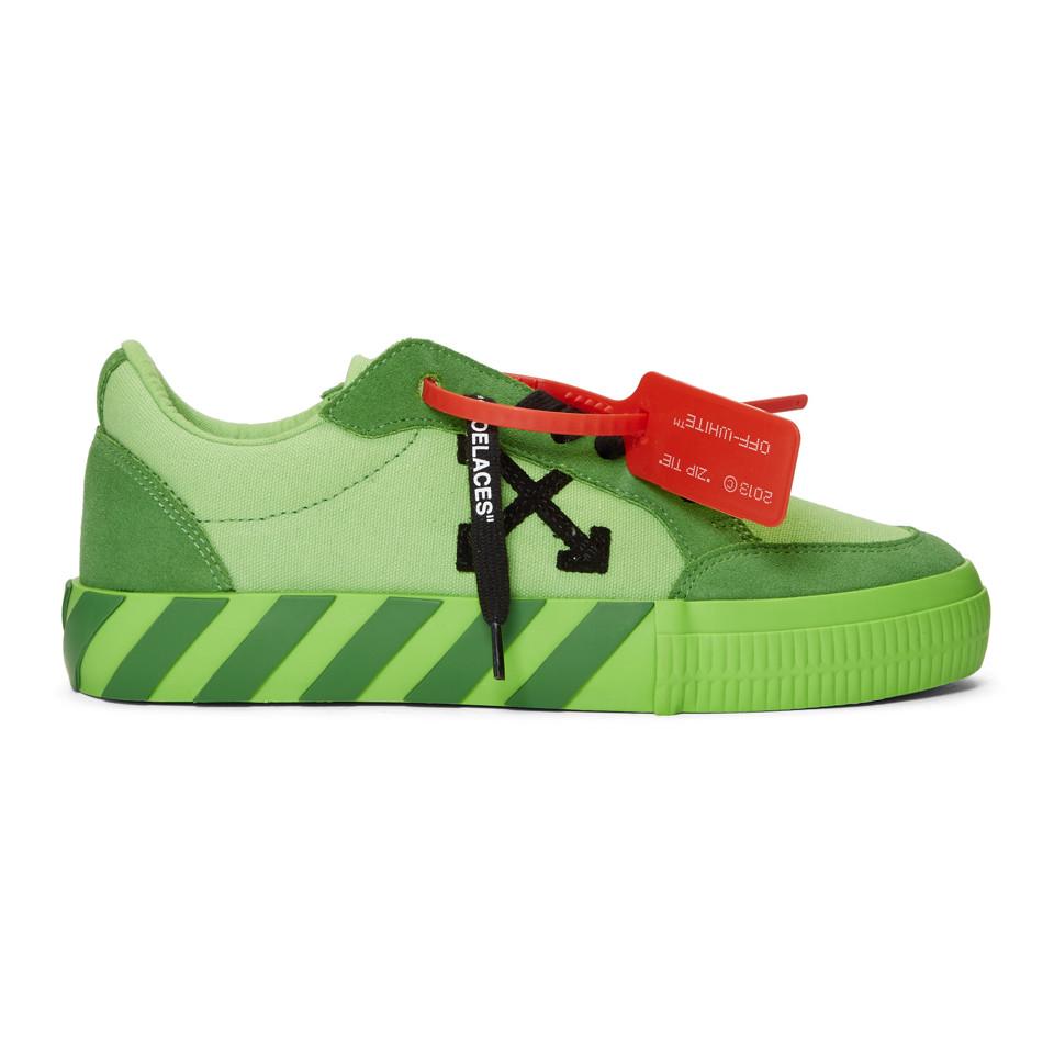 Off-White c/o Virgil Abloh Ssense Exclusive Green Low Vulcanized Sneaker  for Men | Lyst