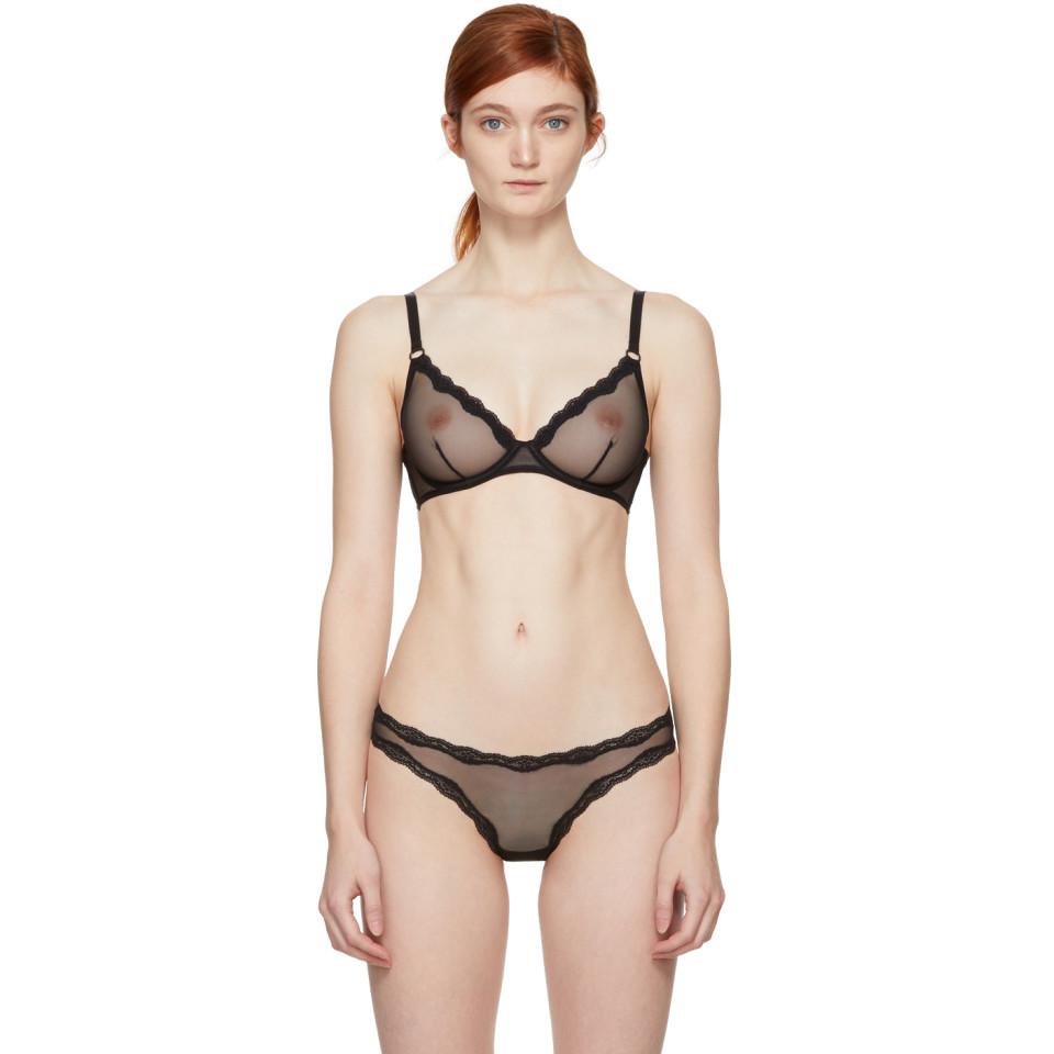 soutien gorge en tulle transparent