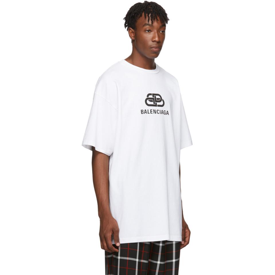 BB T-Shirt Balenciaga pour homme en coloris Blanc | Lyst