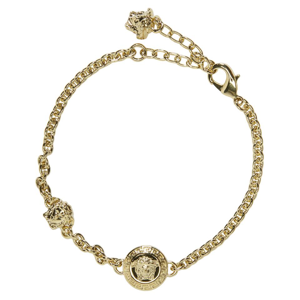 Versace Gold Two Medusa Chain Bracelet in Metallic - Lyst