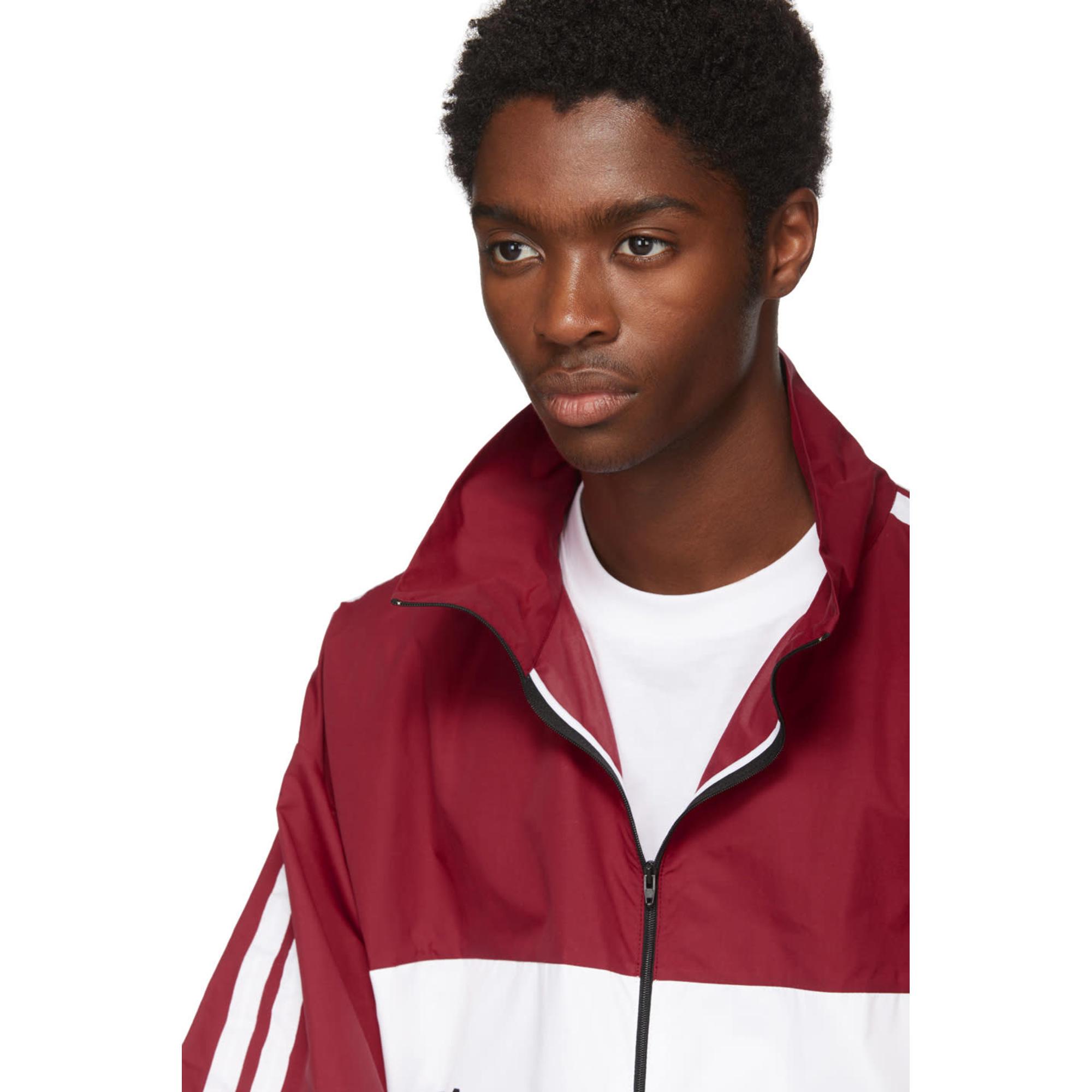 Balenciaga Synthetic Black And Red Logo Track Jacket for Men | Lyst