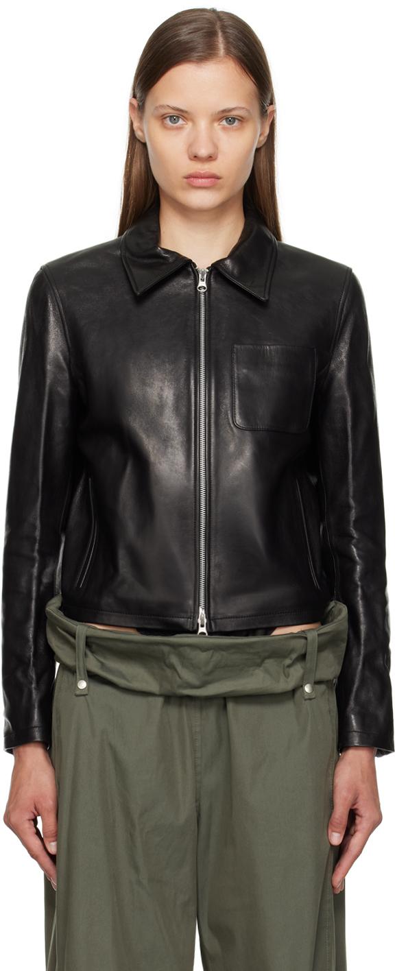 open-yy-Black-Classic-Leather-
