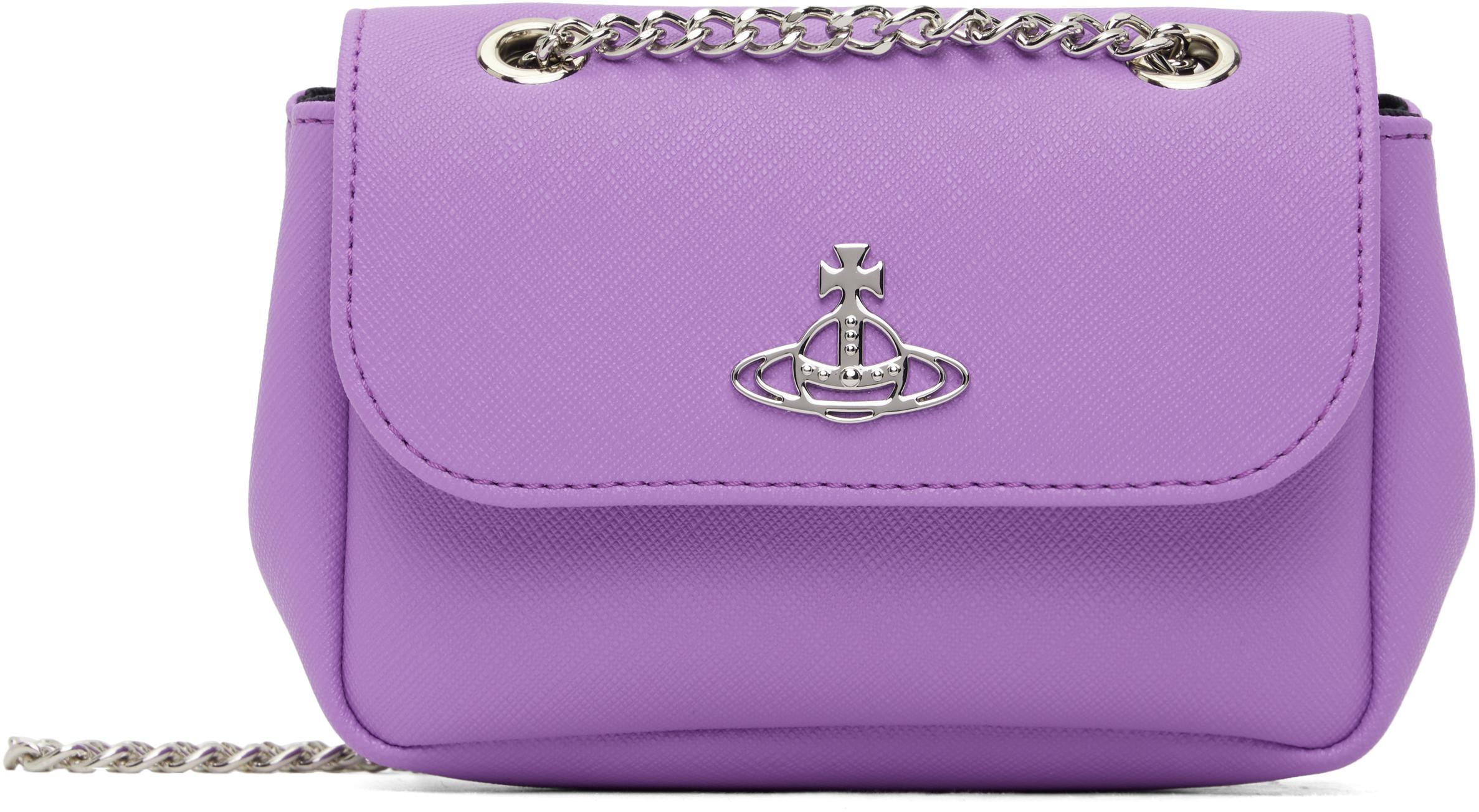 Vivienne Westwood レディース パープル スモール Purse チェーン 