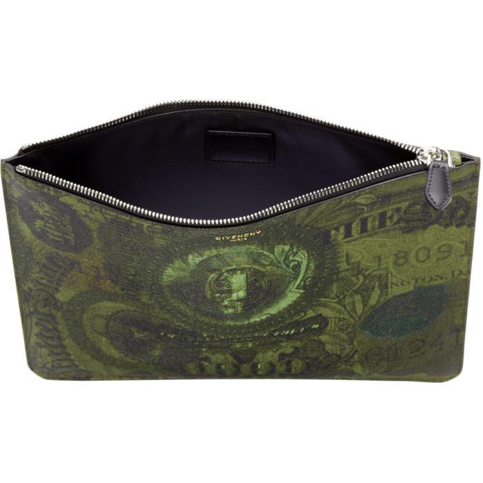 Givenchy Canvas Green Money Pouch for 