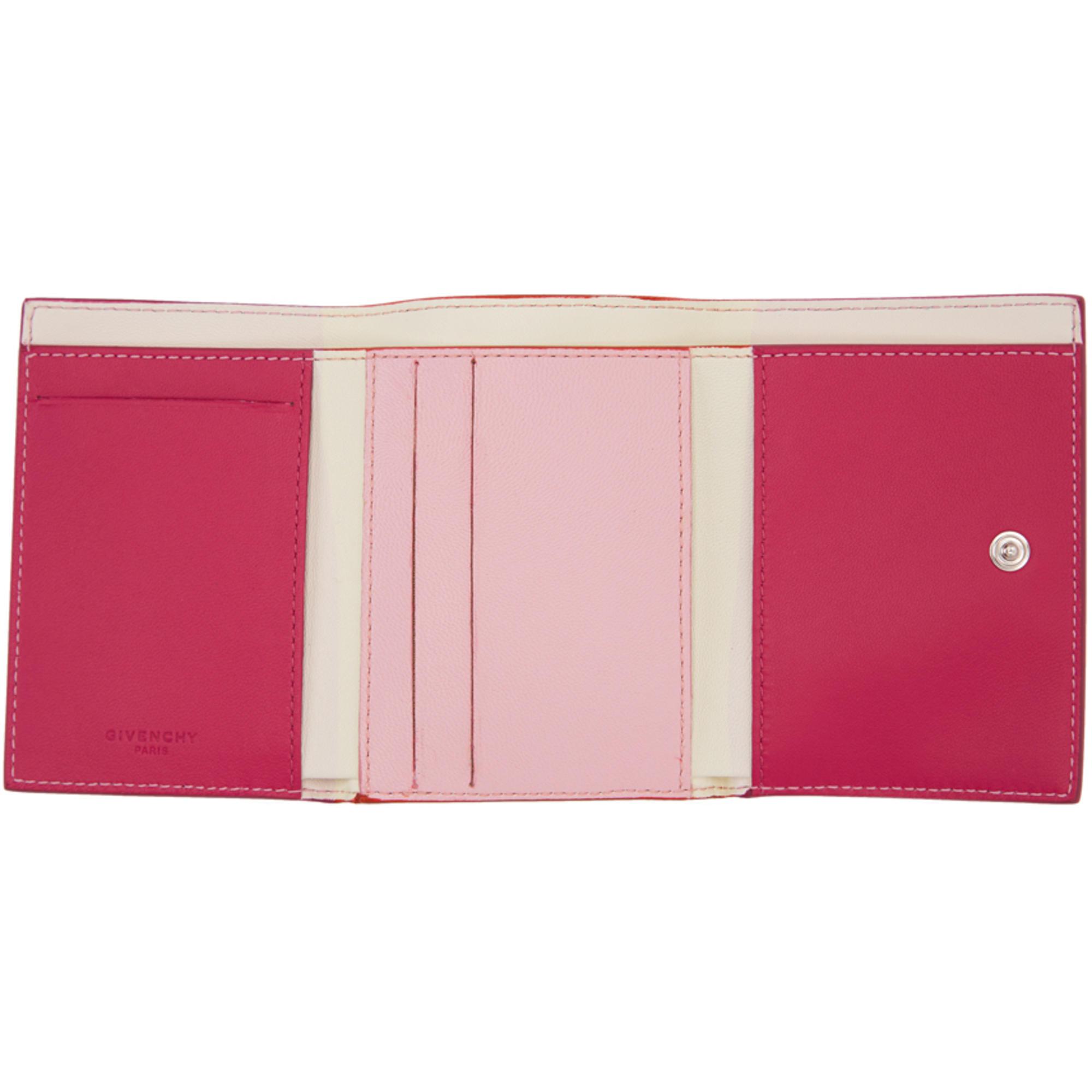 Givenchy Leather Pink Pandora Trifold Wallet - Lyst