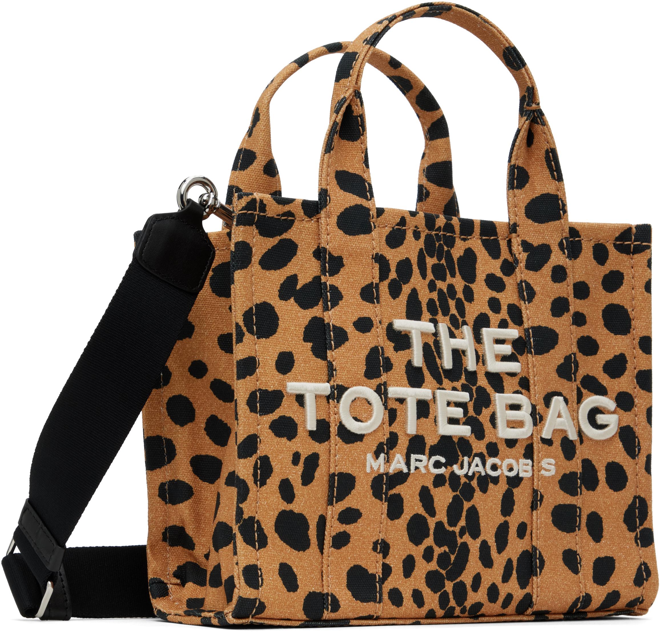 Marc Jacobs 'The Cheetah Canvas Small' Tote in Brown | Lyst